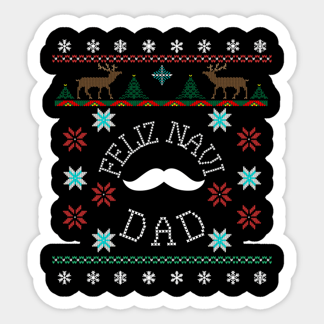 Feliz Navi Dad Ugly Christmas Inspired Design Sticker by Brobocop